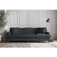Deni Super Grand Sofa - Thunder, Recycled Cotton