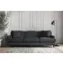 Deni Super Grand Sofa - Thunder, Recycled Cotton