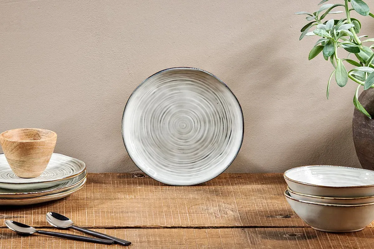 Dhanuk Ceramic Side Plate - Cream image