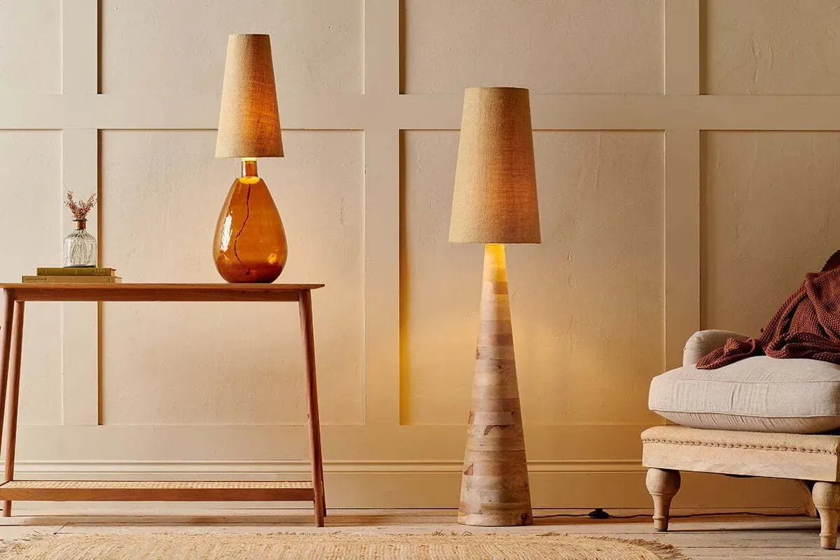 Dia Jute Tall Lampshade - Natural by NKUKU