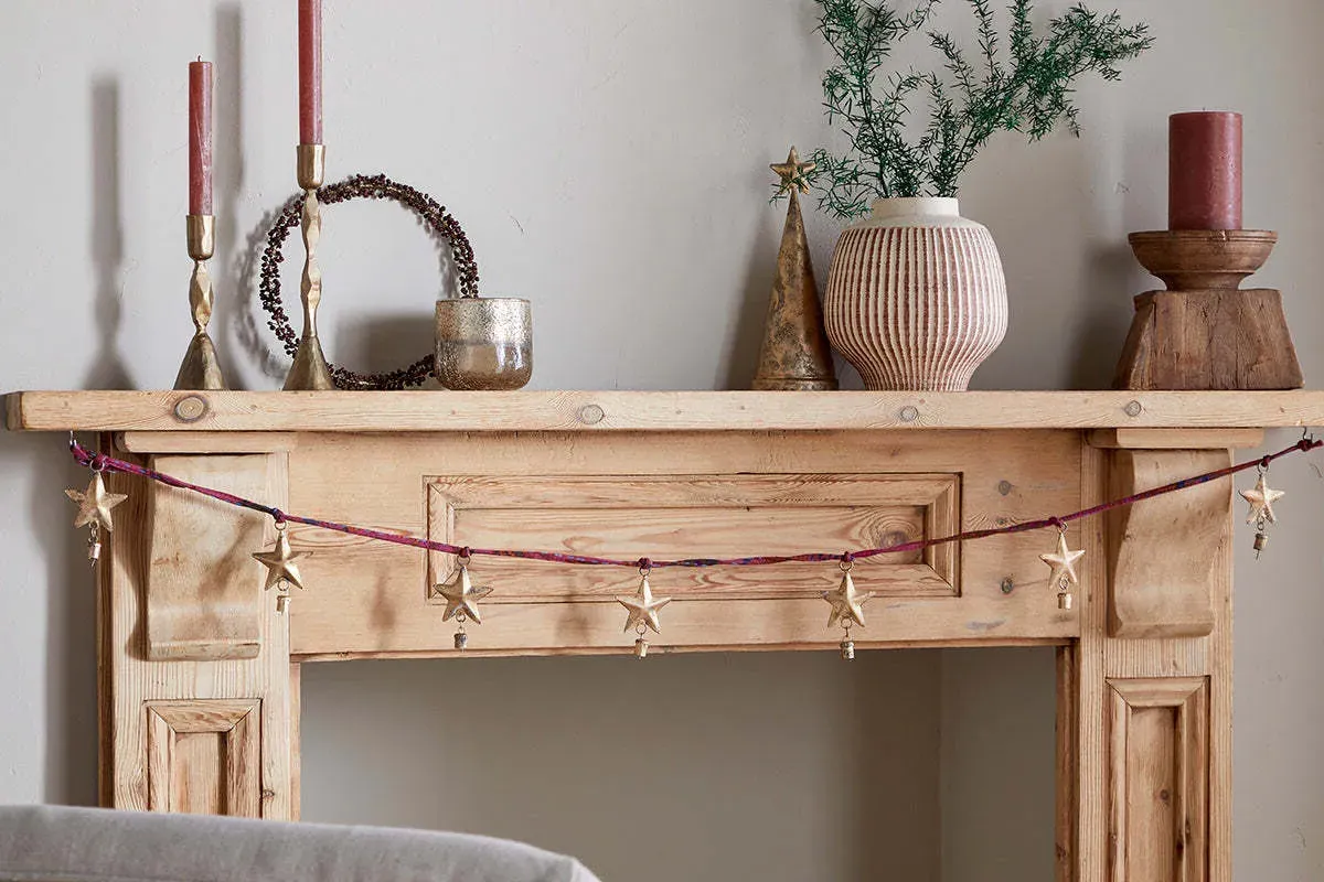 Didi Star Christmas Garland - Antique Brass product