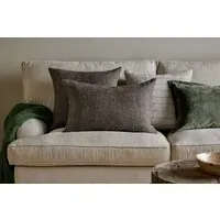 Dilli Square Wool Cushion Cover - Dark Brown