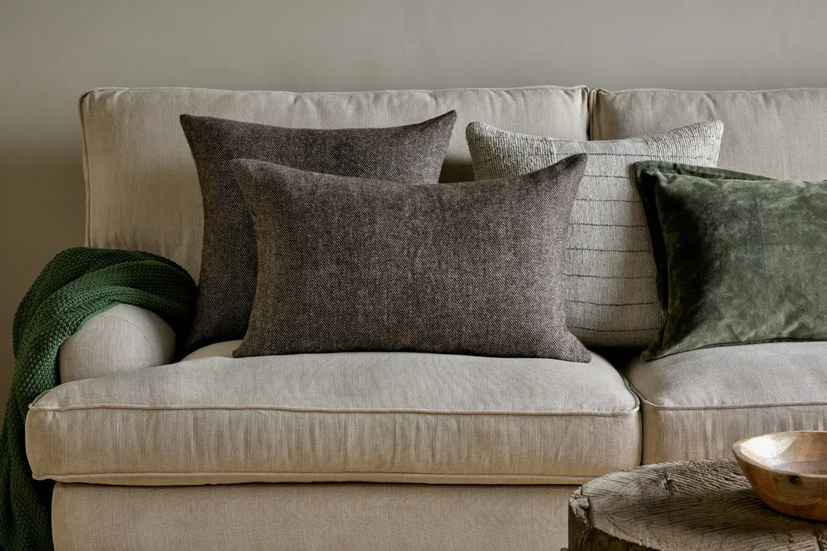 Dilli Wool Cushion Cover - Dark Brown