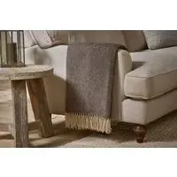 Dilli Wool Throw - Dark Brown