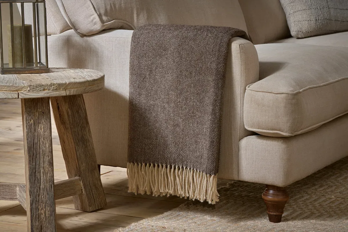 Dilli Wool Throw - Dark Brown image