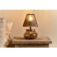 Dimalai Recycled Glass Table Lamp - Brown Smoke alternate view