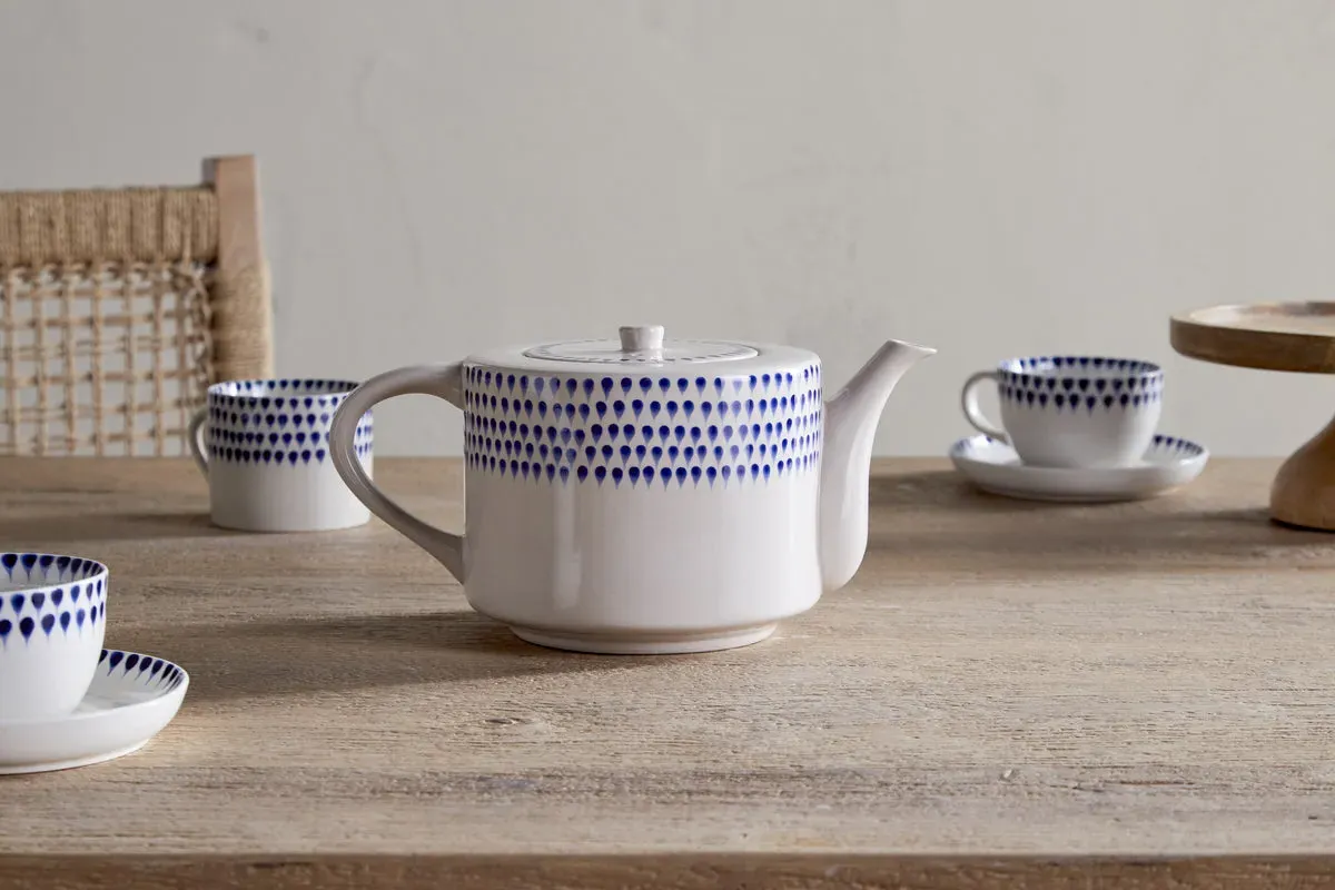 Drop 4 Person Teapot - Indigo image