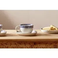 Drop Cup & Saucer - Indigo