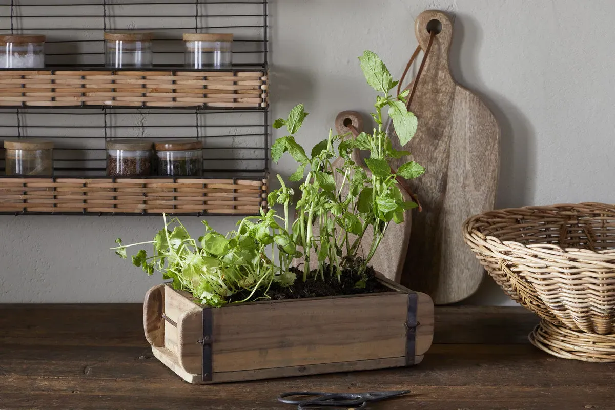 Dudha Reclaimed Wood Brick Box - Natural product
