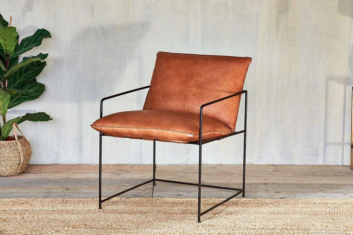 Durium Leather Lounger - Aged Tan image