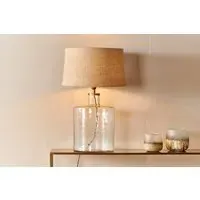 Edina Large Recycled Glass Table Lamp - Clear