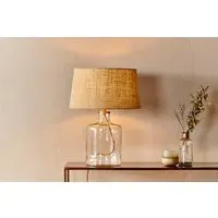 Edina Small Recycled Glass Table Lamp - Clear