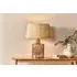Edina Small Recycled Glass Table Lamp - Smoke Brown