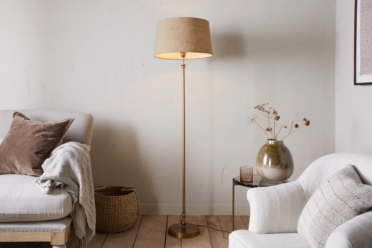 Ehadi Floor Lamp - Antique Brass