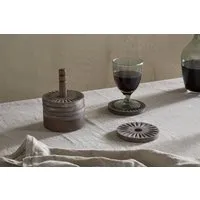 Eisha Mango Wood Coasters Set of 6 - Dark Brown alternate view