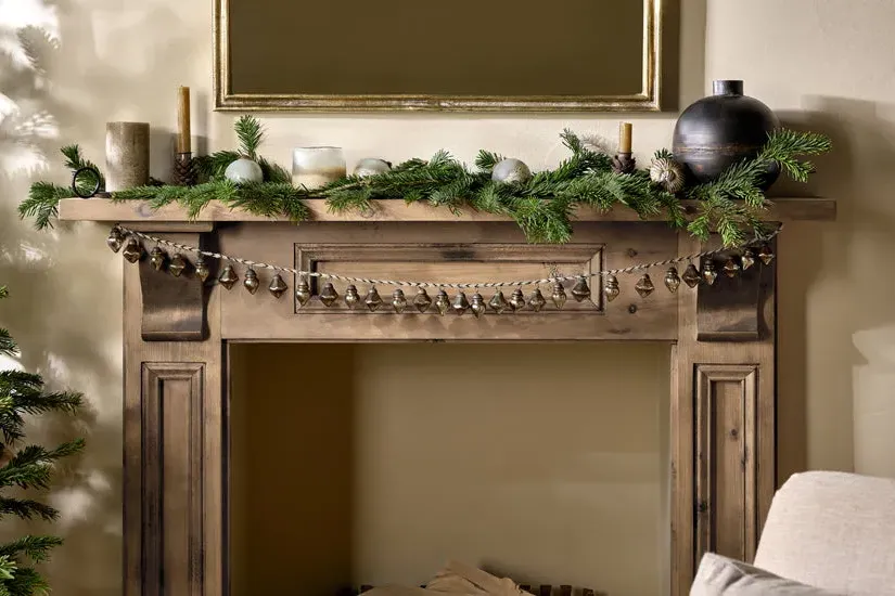 Ekiti Bauble Garland - Antique Gold, Recycled Glass