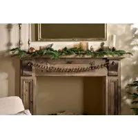 Ekiti Bauble Garland - Antique Gold & Rust, Recycled Glass alternate view