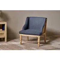 Elbu Deconstructed Armchair - Charcoal, Linen