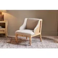 Elbu Deconstructed Armchair - Stone, Linen