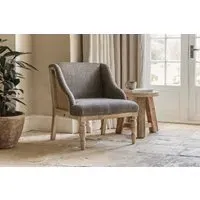 Elbu Deconstructed Jacquard Weave Armchair - Charcoal