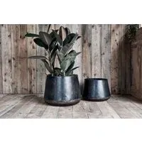 Endo Small Reclaimed Iron Planter - Recycled Iron