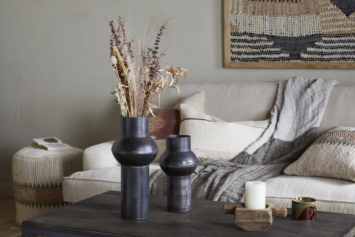 Endo Small Vase - Aged Black, Reclaimed Iron product