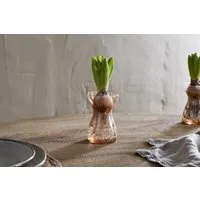 Enir Hyacinth Vase - Dusty Terracotta, Hammered Glass alternate view