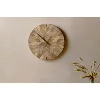 Enugu Mango Wood Clock - Natural