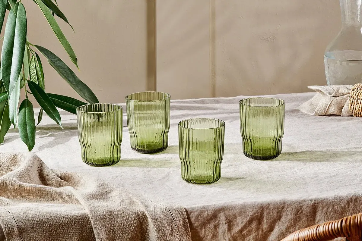 Fali Tumbler Set of 4 - Olive image