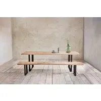 Fia Small Bench - Natural, Mango Wood