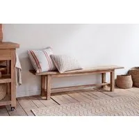 Fioni Large Reclaimed Wood Bench - Natural