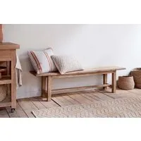 Fioni Small Bench - Natural, Reclaimed Wood alternate view