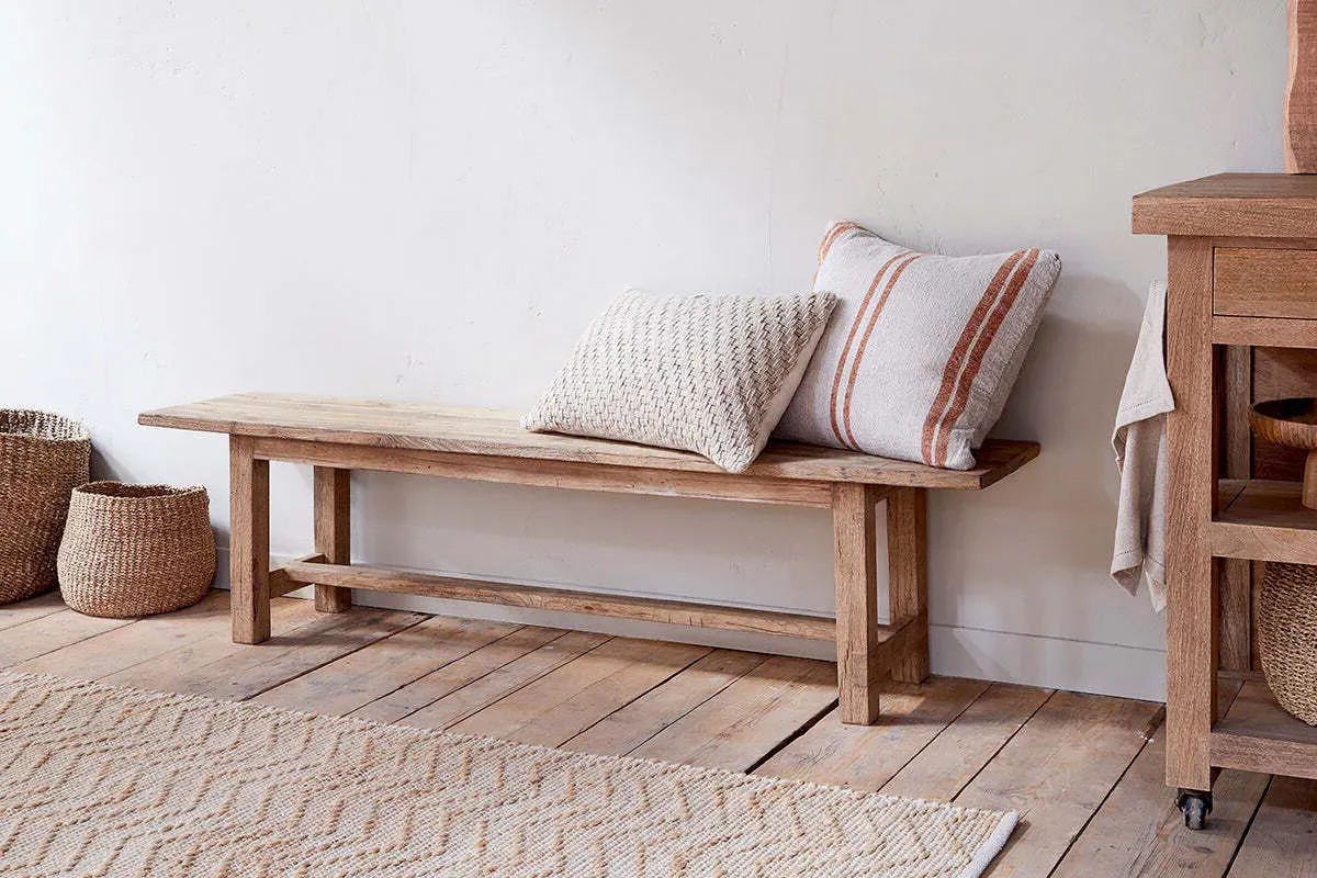 Fioni Small Bench - Natural, Reclaimed Wood product