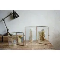 Folded Danta 5x7 Picture Frame - Antique Brass, Metal