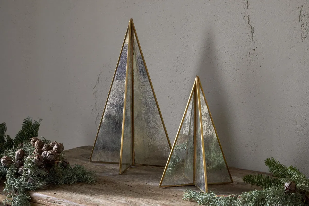 Gacha Small Standing Tree - Antique Brass, Glass by NKUKU