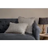 Gili Linen Cushion Cover - Dark Green, Natural