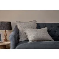 Gili Linen Cushion Cover - Dark Green, Natural alternate view