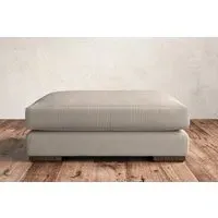 Guddu Grand Dining Footstool - Natural, Recycled Cotton