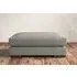 Guddu Grand Dining Footstool - Smoke, Brera Linen