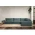 Guddu Grand Left Hand Corner Sofa - Airforce, Recycled Cotton