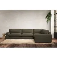 Guddu Grand Left Hand Corner Sofa - Fatigue, Recycled Cotton