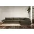 Guddu Grand Left Hand Corner Sofa - Fatigue, Recycled Cotton