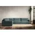 Guddu Grand Right Hand Corner Sofa - Airforce, Recycled Cotton