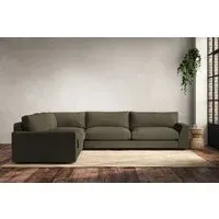 Guddu Grand Right Hand Corner Sofa - Fatigue, Recycled Cotton