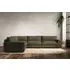 Guddu Grand Right Hand Corner Sofa - Fatigue, Recycled Cotton