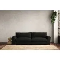 Guddu Grand Sofa - Charcoal, Brera Linen