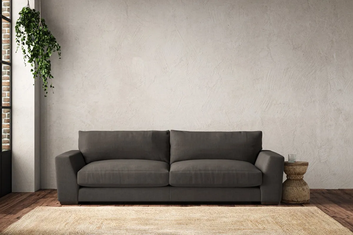 Guddu Grand Sofa - Granite, Brera Linen