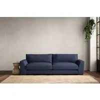 Guddu Grand Sofa - Navy, Recycled Cotton