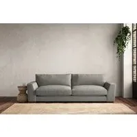 Guddu Grand Sofa - Smoke, Brera Linen