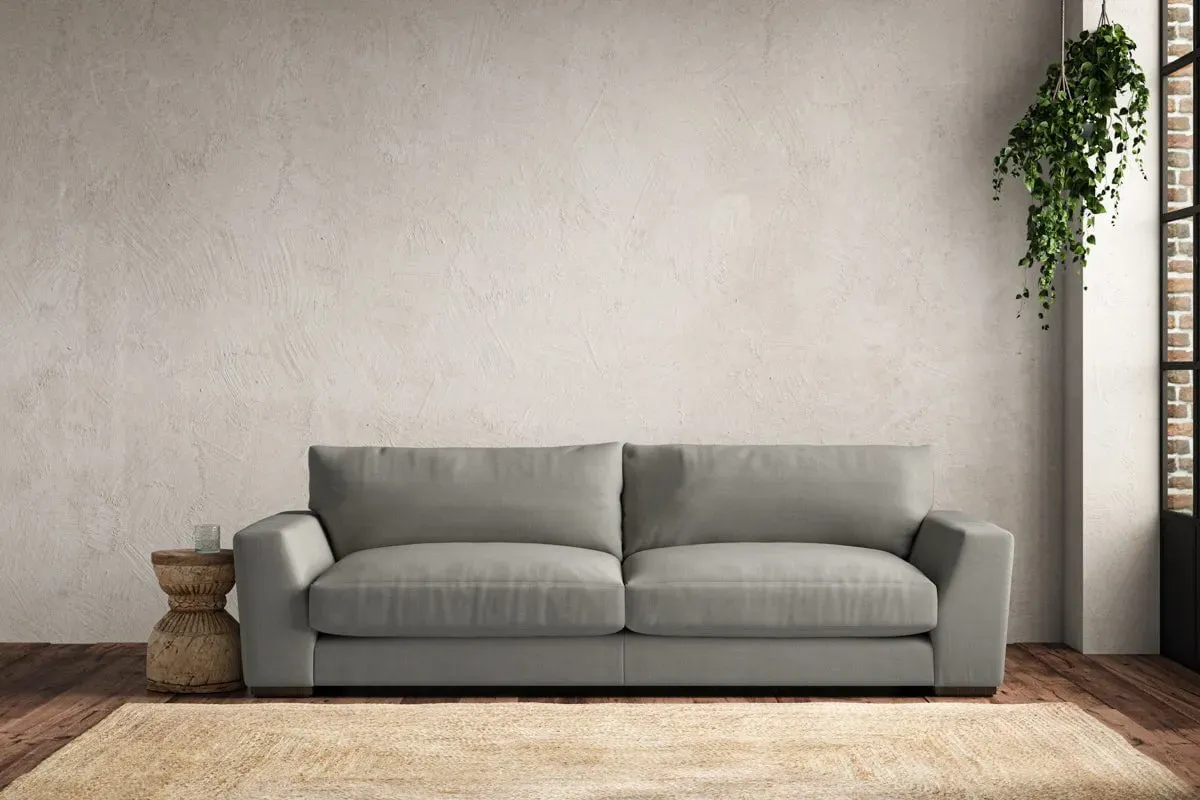 Guddu Grand Sofa - Smoke, Brera Linen
